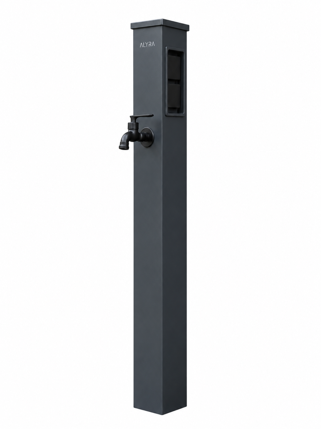 ALYRA H2 Wassersäule mit Steckdosen aus Aluminium