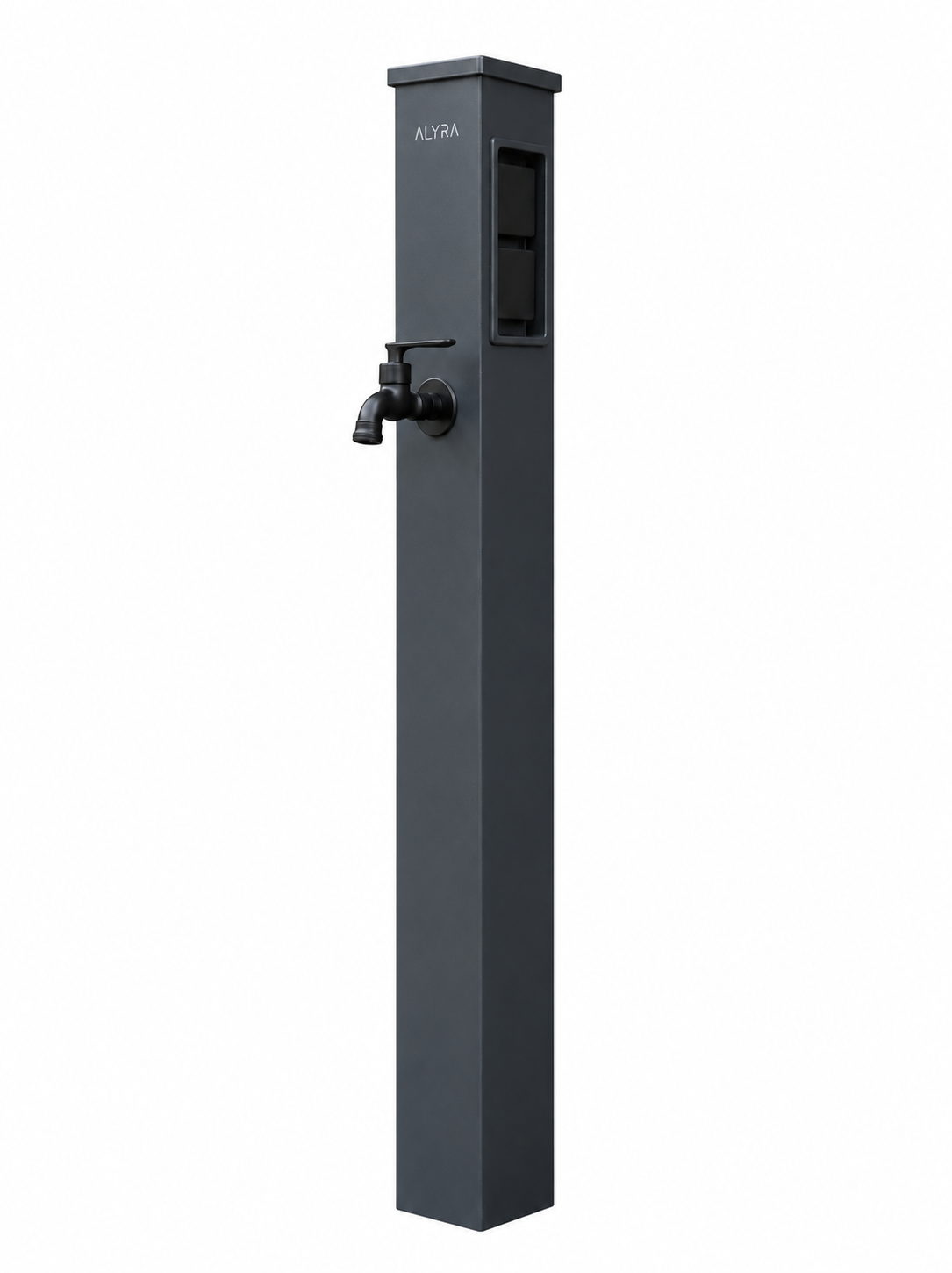 ALYRA H2 Wassersäule mit Steckdosen aus Aluminium