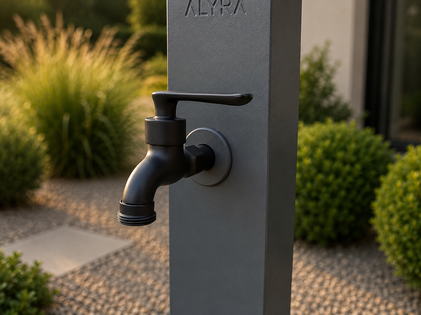 ALYRA H1 – Wassersäule aus Aluminium für Garten & Terrasse