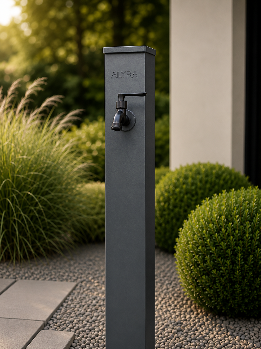 ALYRA H1 – Wassersäule aus Aluminium für Garten & Terrasse